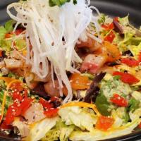 Sashimi Salad · Marinated asserted sashimi with house salad