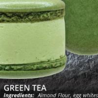 Green Tea Macaron Ice Cream · 