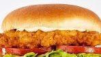 Krispy™ Chicken Sandwich · Four ounces of deep-fried chicken breast stacked with our house sauce, lettuce, and tomato.