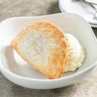 Blueberry Em-Pie-Nada · Classic hand pie, served with vanilla ice cream.