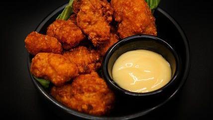 Chicken Karaage · Deep-fried boneless chicken thighs.