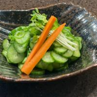 Sunomono Salad · Cucumber with amazu dressing.