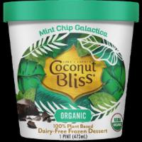 Mint Chip Galactica · Refreshing mint base in a divinely creamy galaxy of chocolate! Each Coconut Bliss Each Cocon...