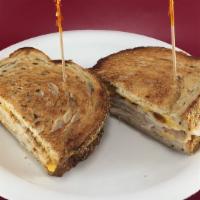 Turkey Melt · Smoked Sliced Turkey on top  Rye bread with Melted American Cheese
