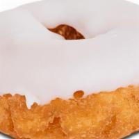 Vanilla Iced Cake · Cake donut with vanilla icing.