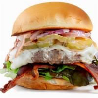 Btw 14 Burger · Favorite. 1/3 lb. grass-fed beef patty, Hawaiian bun, Swiss cheese, bacon, iceberg lettuce, ...