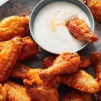 6 Chicken Wings · Choice of Teriyaki Sauce on the Side, Ranch on the Side, Lemon Pepper and Hot Wings Buffalo ...