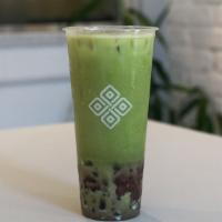 Red Bean Matcha (24Oz) · Matcha Latte with red bean