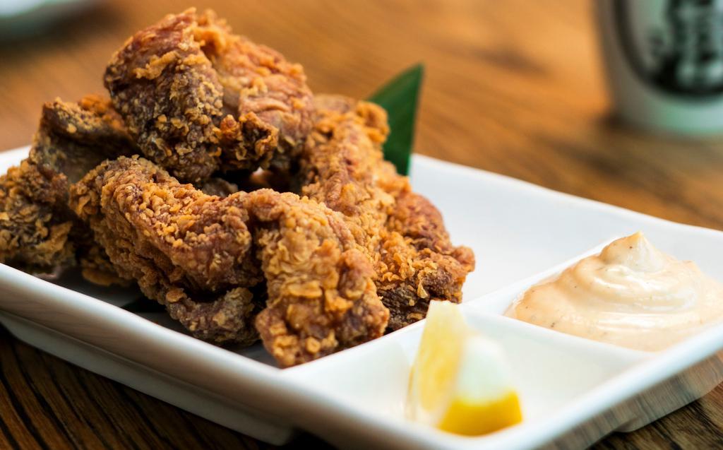 Japanese Fried Chicken Wing · Marinated fried chicken wing.