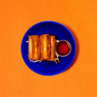 Spicy Egg Rolls (3Pc) · Veggie egg rolls served with spicy dipping sauce.