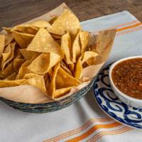 Large Guacamole With Chips & Salsa · Topped with Cotija cheese & served with chips & salsa