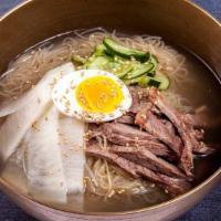 Cold Noodle Soup · Buckwheat noodle in a cold soup