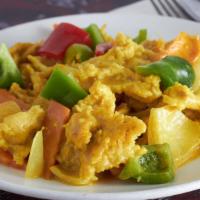 Yellow Curry Chicken · Spicy. Mild yellow curry dish prepared with bell peppers and potatoes.
