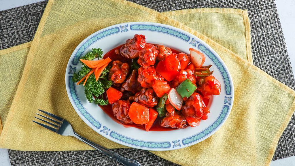 Sweet & Sour Pork · Served with white rice.