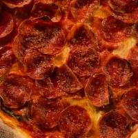 Double Pepperoni Pizza · Italian tomato sauce, shredded mozzarella, pepperoni, spicy salami.