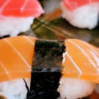 4 Vegan Sashimi · Vegan sashimi, sushi rice, nori, served with wasabi & soy sauce  GLUTEN FREE