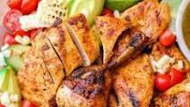 Chicken Platter · Served with rice salad hummus garlic sauce tzatziki sauce hot sauce and pita bread.