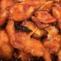 Orange Peel Chicken · Spicy. Hot and spicy.