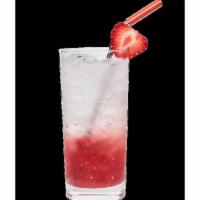 Strawberry Ade · Homemade strawberry base mixed with sparkling water