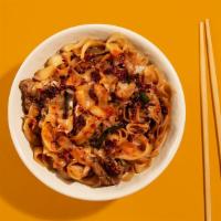 Beef Chow Fun · Beef chow fun with special soy sauce.