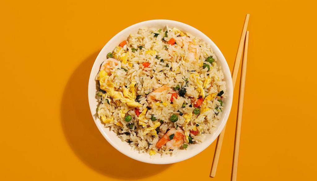 Shrimp Fried Rice · Classic shrimp fried rice with egg.