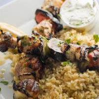 Kids Meal · Kids 3 Cubes of Grilled Chicken Kabab on Rice, Served with a kids drinks.