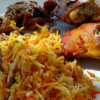 Vegetable Biryani Lunch · Basmati rice cooked with vegetable and special biryani masala.