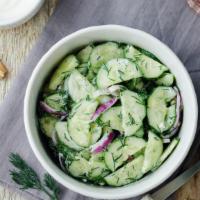 Cucumber Salad · Indian style cucumber, tomato and onion mix salad.