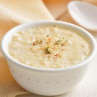 Kheer · Rice cooked in milk and green cardamom.