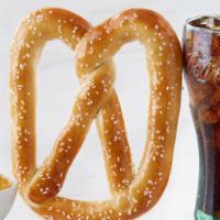 Pretzel Combo · Pretzel (salted and unsalted), drink and sauce. One sauce and regular size drink.