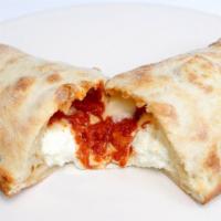 Ricotta Calzone · Ricotta, mozzarella, organic pizza sauce
