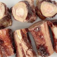 Beef Marrow Bones (Cut) · Approximately 5 lbs per bag

Each bone is approximately 3-4 inches long. All bones are indiv...