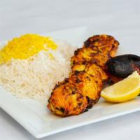 Juicy Chicken · Most popular. Boneless chunks of tender chicken breast marinated and charbroiled over an ope...