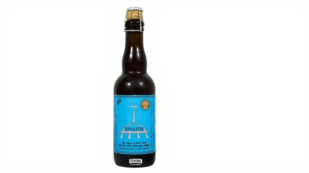 Supplication 375Ml · Ale aged in Pinot Noir Barrels with Cherries. Barrel aged 9-15 months - from Russian Brewery Company