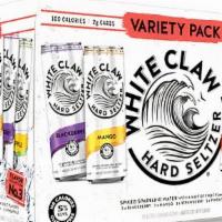 White Claw Hard Seltzer Varity Pack 3 · Comes with 
3 Pineapple 
3 Blackberry 
3 Mango
3 Strawberry