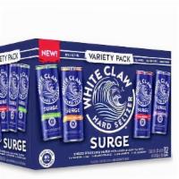 White Claw Surge Variety 12 Pack · At 8% alcohol, White Claw® Hard Seltzer Surge is a stronger wave of refreshment. Available n...