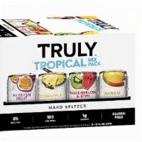 Truly Tropical Mix Hard Seltzer 12 Pack · Pineapple, Passion Fruit, Mango, and Watermelon & Kiwi