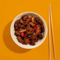 Black Pepper Beef · Stir-fried tender beef with onions in a garlic and black pepper sauce.
