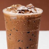 Iced Chocolate · 20 oz of our house-made hot chocolate recipe over ice and your choice of milk.