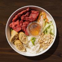 Grilled Pork Vermicelli With Egg Roll · Top menu items. Bun heo nuong cha gio.