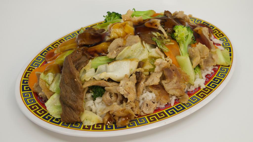 Teriyaki Bowl · Mixed vegetables with teriyaki sauce over steamed rice