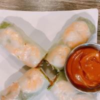 Spring Rolls (4 Pieces) / Gỏi Cuốn (4 Cuốn) · Order come with peanut source on the side.
