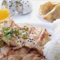 Kids' Platter · Chicken teriyaki or salmon teriyaki or chicken katsu and two pieces California roll and two ...
