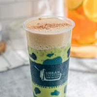 Matcha Macchiato · Topping cheese foam included