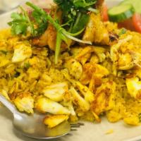 Jumbo Crab Meat Fried Rice · Jumbo Crab Meat Fried Rice: jumbo lump crab meat, prawns, scallions