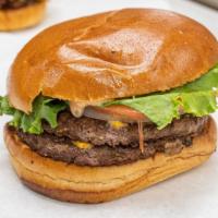 Double Cheeseburger Cmbo · Burger + Fries + 32oz
