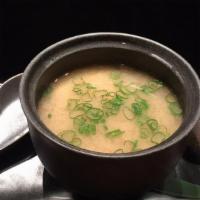 Miso Soup With Tofu · With tofu and scallion.