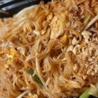 Pad Thai Noodles
 · One of Thailand's best-known noodle dishes. Pan-fried rice noodles with choice of meat, egg,...