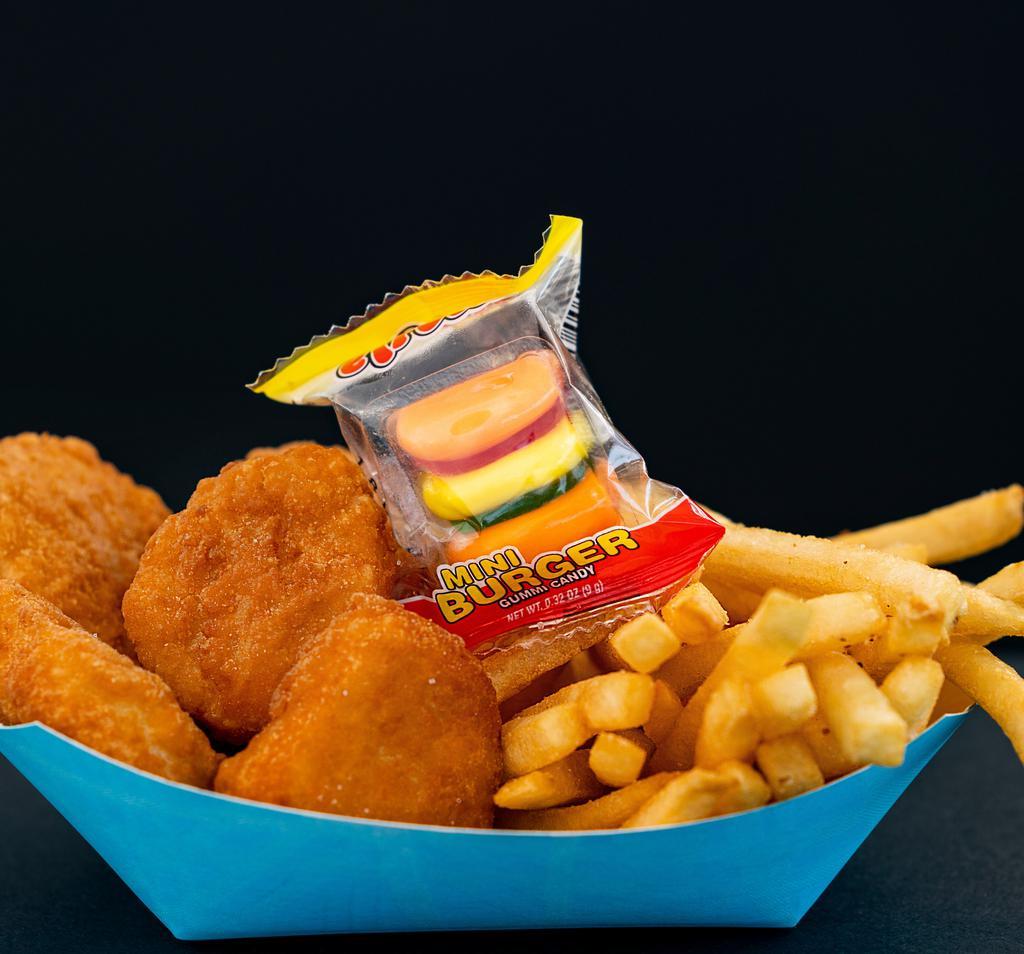 Chicken Nuggets · 6 Nuggets and a small side of fries