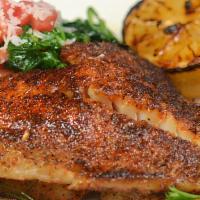 Blackened Pacific Redfish · sauteed spinach, parmesan | gff | #